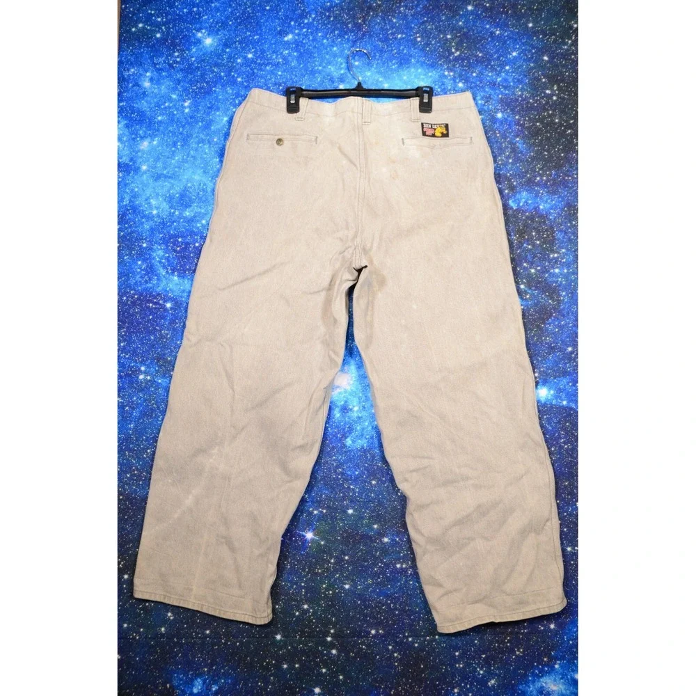 Vintage Ben Davis Gorilla Cut Work‎ Pants Mens 40 Light Gray Cotton Zip Fly